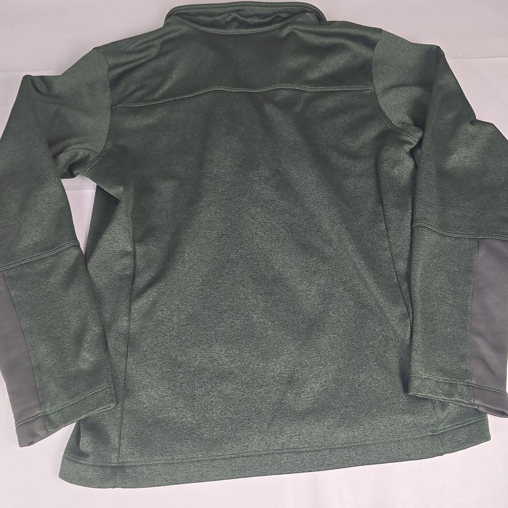 The North Face 1/2 Zip Fleece Pullover Mens Large Green Jacket EUC Long Sleeve S - Picture 10 of 11